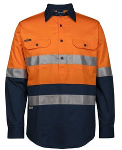Camisa de Trabajo de Manga Larga de Alta Visibilidad, (D+N) 150G - Product Image 2