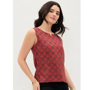 Blusa de Algodón con Estampado Floral Indie de Alta Costura para Mujer, Ideal para Oficina, Bodas y Fiestas Casuales, Disponible a Precio de Mayoreo - Product Image 1