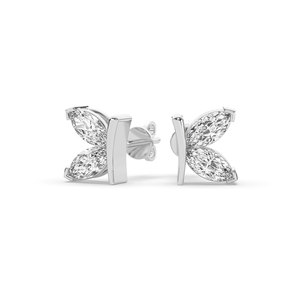 Boucles d'oreilles légères de style unique avec diamant de laboratoire de 1,00 carat - Product Image 6