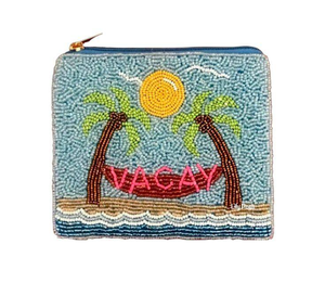 Handmade MINDSET Beaded <b>Mini</b> Zipper Wallet Customized Hand <b>Pouch</b> Coins Tags&Cards Wallet Best Selling Hand Beaded Designs - Product Image 2