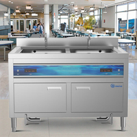 Lave-vaisselle commercial à ultrasons en acier inoxydable 304 pour le lavage alimentaire, économique