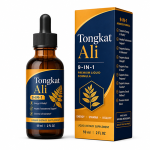Gotas Veganas de <span class=keywords><strong>Tongkat</strong></span> <span class=keywords><strong>Ali</strong></span> Sin OMG con Extracto de Raíz de Maca y Raíz de Ashwagandha, Fórmula Líquida Herbal Premium, Marca Privada - Product Image 1