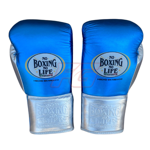 Custom No Boxing No Life Gloves Genuine Leather Hook & Loop Lace-up Closure Strap Gloves Training Sparring Moisture Wicking - Product Image 3