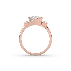 Anillo de Compromiso de Lujo con Diamante Cultivado en Laboratorio de Corte Redondo de 1.63 Quilates, Oro de 14K/10K, Diseño Único, Ligero, Joyería Solitaria - Product Image 3