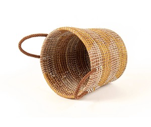 ตะกร้าหวายมีหูหิ้ว 2 ข้าง ตะกร้าเก็บของทำมือ ขายส่ง เป็นมิตรกับสิ่งแวดล้อม ผลิตในเวียดนาม - Product Image 5