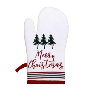 Gant de cuisine en coton 100% avec motif de Noël pour four, micro-ondes et grill, au meilleur prix en Inde. - Product Image 3