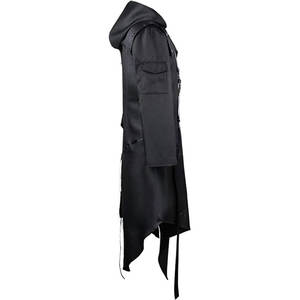 Sudadera con Capucha Larga Asimétrica Retro Medieval para Hombre, Chaqueta Gótica Victoriana Steampunk, Disfraz de Cosplay, Abrigo para Halloween - Product Image 4