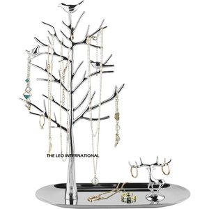 <b>Tree</b> Shape Metal Jewelry <b>Stand</b> Premium Design with Glossy Black Plated Top Selling Jewelry Holder Aluminum <b>Stand</b> from India - Product Image 6
