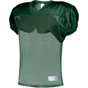 Maillot de football américain col en V à manches courtes en mesh respirant pour homme adulte, couleur or, coupe classique - Product Image 2