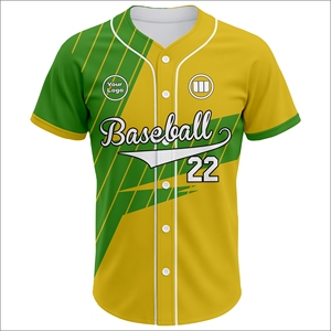 High Performance Custom Printed Baseball Jersey Summer Spring <b>Letter</b> Team Uniform Lightweight Breathable OEM Bulk Supplier - Product Image 2