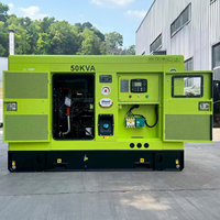 Genset Diesel Kedap Suara 50/60Hz Bertenaga Weicha 30/35/40/50/60/80/100KVA, Set Generator Diesel Cadangan Planta Electrica
