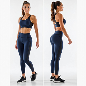 Cet ensemble de vêtements de sport sexy, provenant d'une usine OEM, comprend un service professionnel et un logo personnalisé pour les distributeurs de vêtements en gros. - Product Image 1