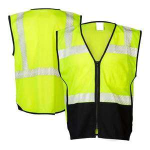 เสื้อกั๊กนิรภัยแบบใหม่ Hi-Viz พร้อมผ้าสะท้อนแสงเรืองแสงที่มองเห็นได้ชัดเจน เสื้อกั๊กนิรภัย Hi Vis สำหรับงานที่ต้องมองเห็นได้ชัดเจน - Product Image 4