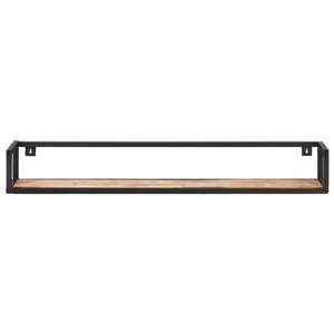 ชั้นวางของติดผนังไม้อะคาเซียเนื้อแข็ง ชุด 2 ชิ้น ขนาด 47.2 นิ้ว ไม้ธรรมชาติ - Product Image 3