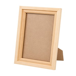 Superior Quality Wavy Wooden Photo <b>Frame</b> Scalloped Wood <b>Picture</b> <b>Frame</b> Natural Tabletop Decor Photo <b>Frame</b> for Living Room Bulk - Product Image 4