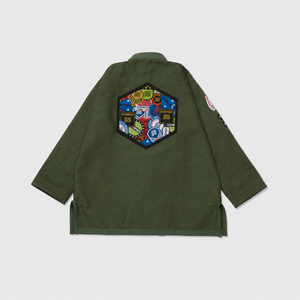 Kimono de Jiu Jitsu Verde Oliva Star Sports 450GSM, Kimono de BJJ Personalizado de Algodón Premium, Proveedor Mayorista de Uniformes de Entrenamiento y Competición - Product Image 2