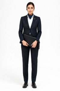 Uniformes de Aerolínea Personalizados de Manga Larga para Pilotos y Tripulación de Cabina |   Fabricante OEM |   Uniforme de Gerente de Operaciones de Aeropuerto para Mujeres - Product Image 1