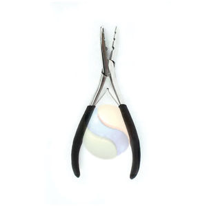 Juego de Pinzas para Extensiones de Cabello de Acero Inoxidable de Primera Calidad con Herramienta para Remover Cuentas y Estuche de Cuero PU, Plateado Profesional - Product Image 2