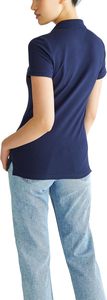 Camiseta Polo de Algodón Verde para Mujer, Manga Corta, Color Sólido, Estilo Casual, Corte Regular - Product Image 6