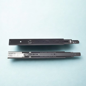 Aodeli Modern Full Extension Zinc-Plated Black Steel Ball Slides para dormitorio Smooth Elegant Kitchen Bathroom Warehouse Furniture - Product Image 1