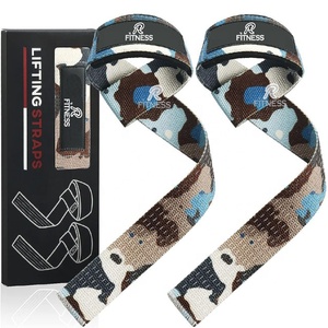 Power <b>Weight</b> Lifting Straps Camouflage Fitness Strap <b>Bar</b> Grip Gym Wrist Straps Strength Training - Product Image 1