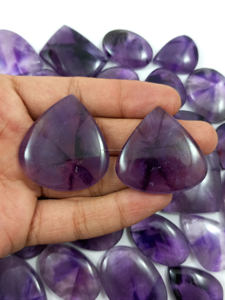 Pierres précieuses en amas d'améthyste naturelle en forme d'étoile, cabochons de quartz en vrac, vente en gros - Product Image 3