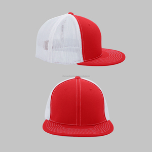 OEM Günstige Custom 6 Panel Unisex Bestickte Baseball mützen Baumwoll stoff Einstellbare Größe Zweifarbige Baseball mützen mit gebogener Krempe - Product Image 1