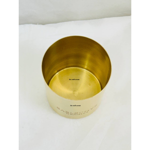 Wholesale Brushed Gold Metal <b>Candle</b> Jar With Customized Logo for High-End Home Decor and Event <b>Gifting</b> Metal <b>Candle</b> Containers - Product Image 4
