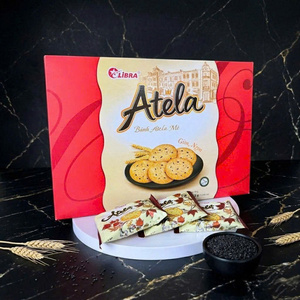 บิสกิตงา ATELA 342 กรัม ขนมปังกรอบกลม รสหวาน ขนมขบเคี้ยว FMCG ผู้ผลิต OEM เวียดนาม - Product Image 1