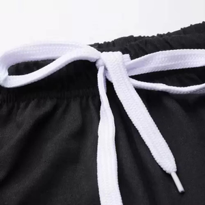 ผู้ผลิตเสื้อผ้าบุรุษแบบกำหนดเอง เสื้อยืดและชุดกางเกงขาสั้น ชุดวอร์มโอเวอร์ไซส์แบบเรียบง่าย และชุดกางเกงขาสั้น 2 ชิ้น ชุดลำลองฤดูร้อนจากโรงงาน - Product Image 6