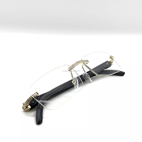 Lunettes de soleil de forme rectangulaire à la mode de marque supérieure D VVS Moissanite Diamond Lunettes pour femmes hommes