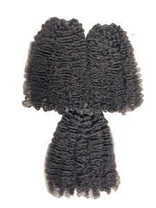 Haute qualité 100% extensions de cheveux humains bruts non transformés cuticule alignée crépus bouclés qualité cheveux vierges tissage pour les femmes noires - Product Image 2