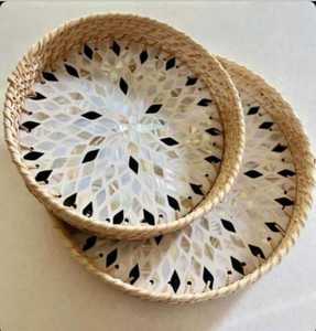 Bandeja lacada madre perla Premium de lujo al por mayor, bandeja de madera personalizable para servir comida, precios competitivos, compatible con OEM/ODM - Product Image 6