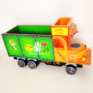รถบรรทุกไม้เพ้นท์มือ The Perfect Bazaar - ของตกแต่งบ้าน - Product Image 1