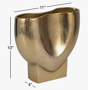 Luxury Flower Vase Portable Gold Planter Wedding Flower Pot Table Decoration Item Handmade Aluminium metal Vase Wholesale Price - Product Image 5