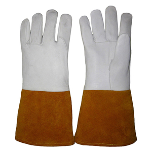 Gants de soudage TIG en cuir de qualité supérieure, résistants à la chaleur et aux étincelles, pour travaux industriels et lutte contre les incendies - Product Image 1