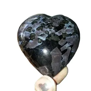 Latest Indigo Gabro Jasper puffy Heart Wholesale for sale Buy Online from New Star Agate : Indigo Gabro Jasper puffy Heart