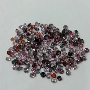 Excellentes pierres précieuses en spinelle naturelle multicolore, taille coussin, 6 à 8 mm, non chauffées, provenance Birmanie, excellente qualité, lot en gros - Product Image 1