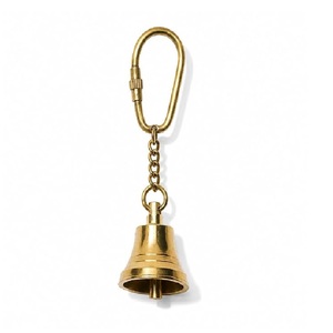 Llavero de Mosquetón de Latón Puro Sólido, Hecho a Mano, Estilo Vintage, para Llaves de Coche, Moto, Casa, Decorativo, de Metal, Regalo de Cumpleaños - Product Image 1