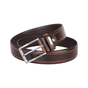Cinturón de Cuero Genuino Clásico de Fábrica para Hombre, Estilo Vintage, Hebilla de Aleación, en Venta a un Precio Muy Razonable - Product Image 2