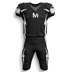 Maillot de football américain de haute qualité 100% polyester coupe-vent antibactérien écologique broderie 3D col en V 10 # Nix 17 # Waddle - Product Image 5