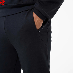 Men's <b>Black</b> Fleece Jogger <b>Pants</b> Slim Fit Tracks <b>Pants</b> with Side Pockets for Running Casual Wear <b>Pant</b> - Product Image 4