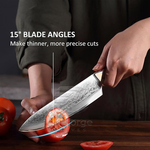 Couteaux de cuisine en acier et bois, vente chaude, meilleur matériau, accessoires faits à la main, couteaux de cuisine - Product Image 4