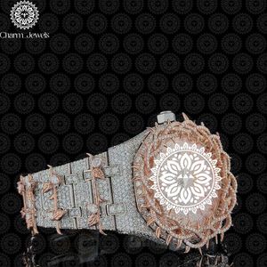 Montre mécanique de luxe Charm_Jewels en acier inoxydable, cadran 40 mm, verre analogique, unisexe, mode, résistance à l'eau 10 bars, date automatique - Product Image 3
