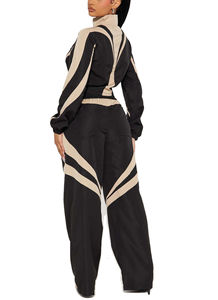 Conjunto de Chaqueta y Pantalones Cortavientos de Nylon 100% de Peso Medio de la Mejor Calidad para Mujer, con Logotipo Personalizado, Estilo Urbano, MOQ Bajo - Product Image 6