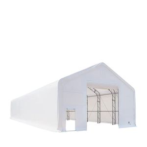 TMG DT3081 30FT X 80FT Tettoia di Stoccaggio a Doppia Tralicciatura Resistente con Copertura in PVC da 17 once e Porte di Accesso per Ripostiglio Attrezzi e Deposito Appartamenti - Product Image 4