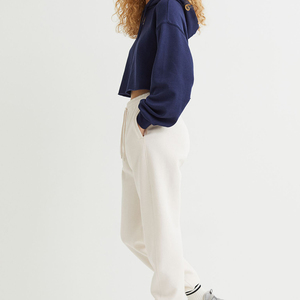 Sudadera con Capucha para Mujer, Estilo Casual, Color Sólido, Sudadera de Felpa, Manga Larga, 100% Algodón - Product Image 3