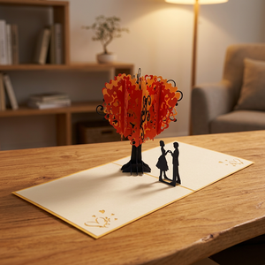 Top Trending Love Heart Tree Pop <b>Card</b> Handmade 3D Paper Gifts Vietnam Custom Design Thanksgiving Valentine's Day Best Price - Product Image 4