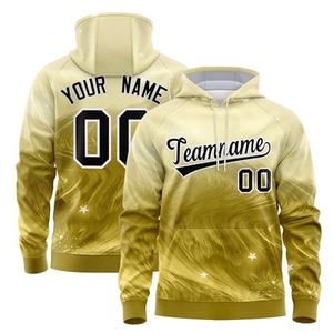 Men's Black <b>Red</b> Gold <b>Hoodie</b> Sublimation Printed Polyester Fleece Custom Team Name Number Regular Fit Casual Wear - Product Image 4