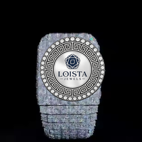 Jam Tangan Moissanite Mewah Buatan Tangan Model Terbaru Full Berlian Berkualitas Tinggi Dari Supplier LOISTA JEWELS